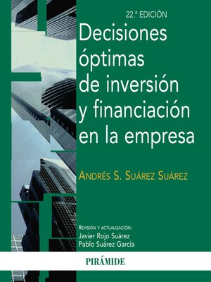 cover image of Decisiones óptimas de inversión y financiación en la empresa